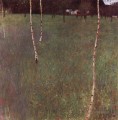 Bauernhausmit Birken Symbolik Gustav Klimt